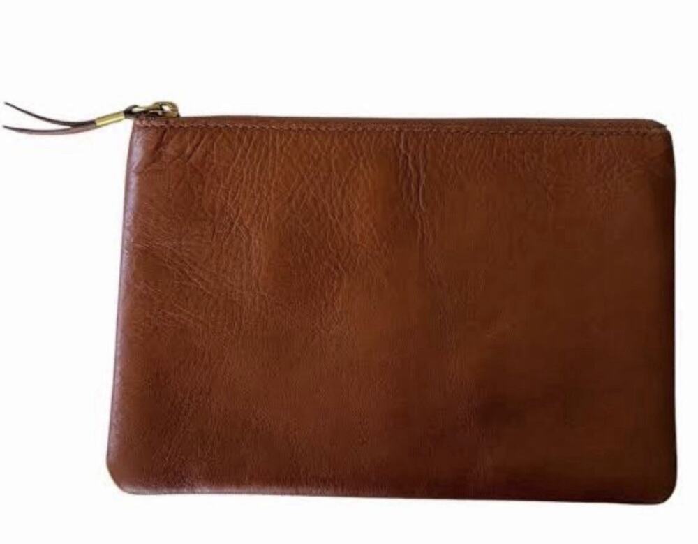 Leather Pouch Clutch By Madewell